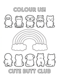 Cute Butt Club Colouring!