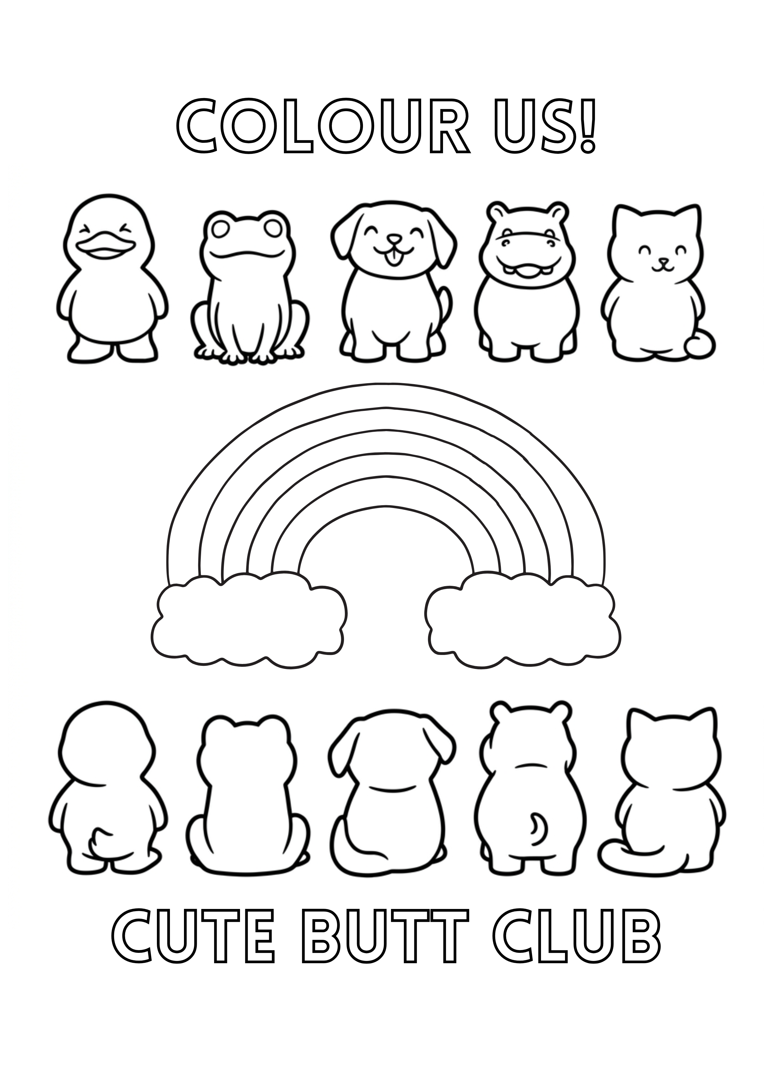 Cute Butt Club Colouring!