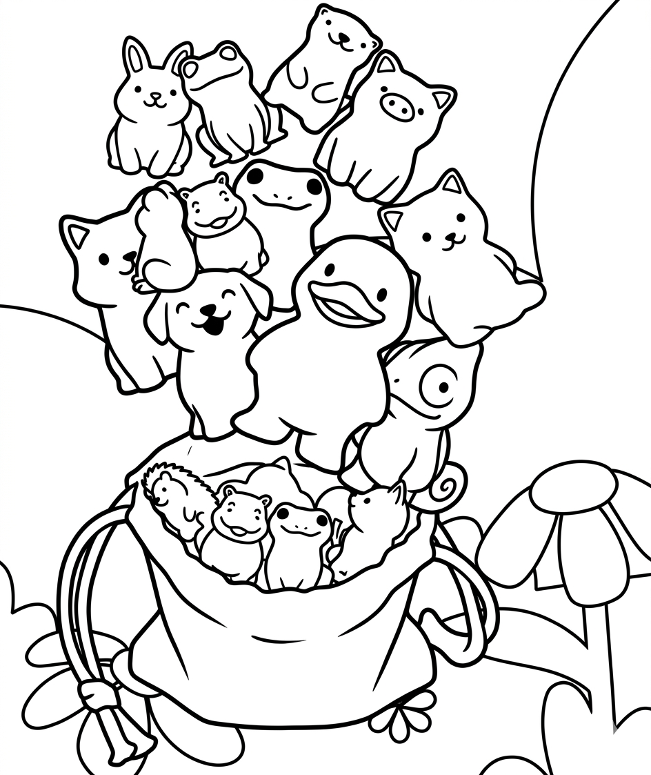 Don't Get The Duck Colouring Sheet